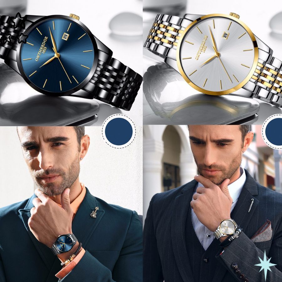 Đồng Hồ Nam Dây Thép Không Gỉ Cao Cáp Ontheedge Chính Hãng Lịch Sự Thương Hiệu Racadoy - R103 | BigBuy360 - bigbuy360.vn