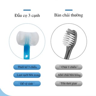 Bàn chải đánh răng cho bé 3 mặt- 64528