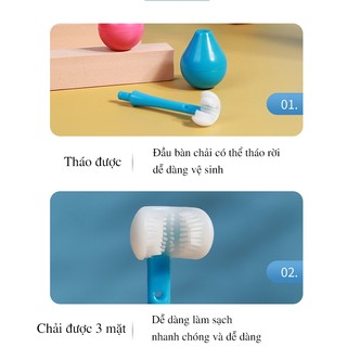 Bàn chải đánh răng cho bé 3 mặt- 64528