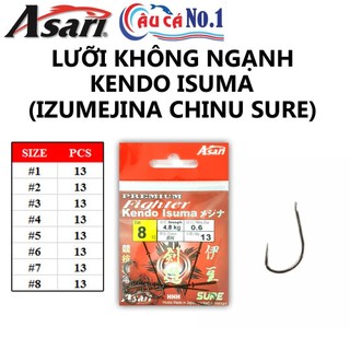 BỘ 2 GÓI LƯỠI CÂU KHÔNG NGẠNH ASARI IZUMEJINA CHINU SURE RED (GÓI ĐỎ)