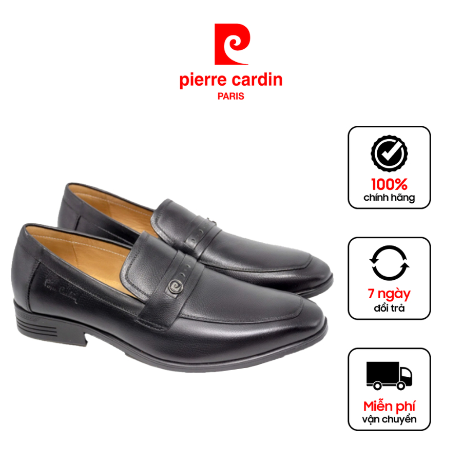 Giày tây lười nam Loafer Pierre Cardin da bò cao cấp, sang trọng, lịch lãm- PCMFWLG 756