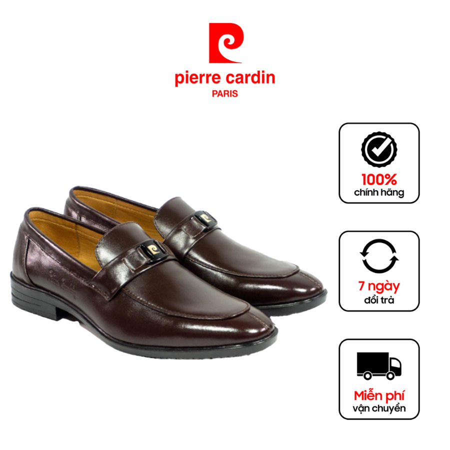 [VC Giảm 12%] Giày tây lười nam Loafer Pierre Cardin, chất liệu da bò cao cấp, đế cao su chống trượt- 761