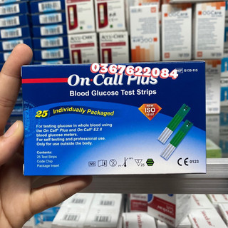 Que thử đường huyết On Call Plus ( On Call EZ ) tặng kèm 25 kim lấy máu