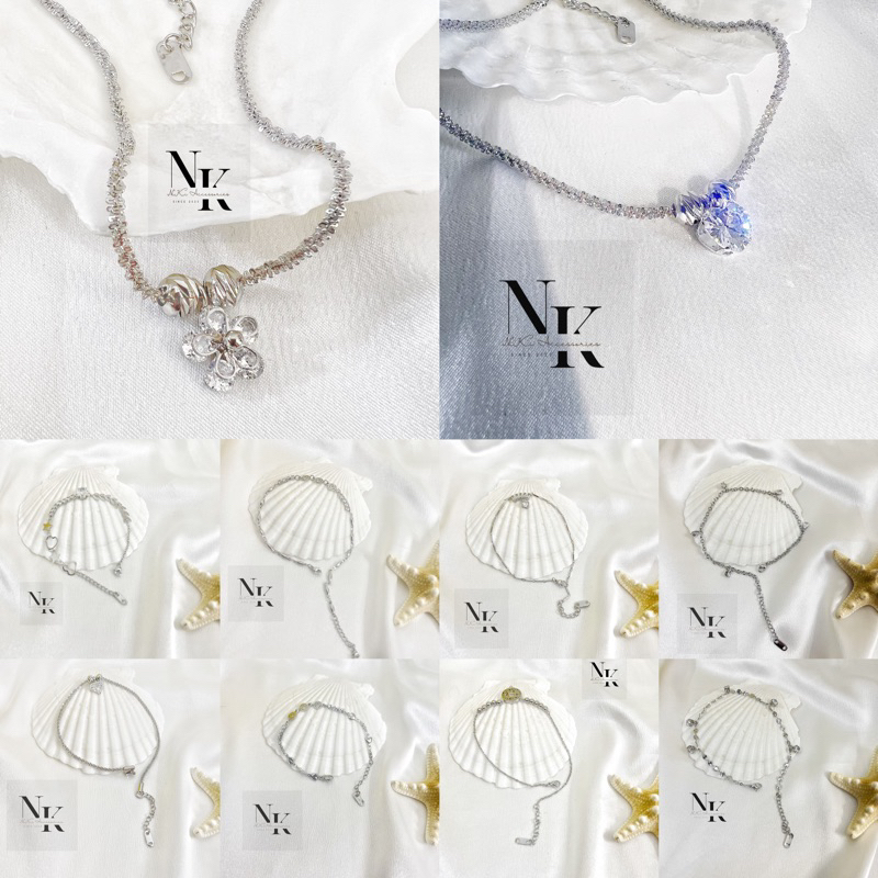 LẮC CHÂN TITAN CHARM (đeo không bay màu,không gỉ sét,bền bỉ,luôn sáng bóng,sang trọng)
