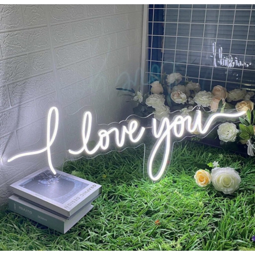 Đèn led neon theo yêu cầu Ledlin Thiết kế theo tên Decor Trang trí phòng ngủ Dán tường