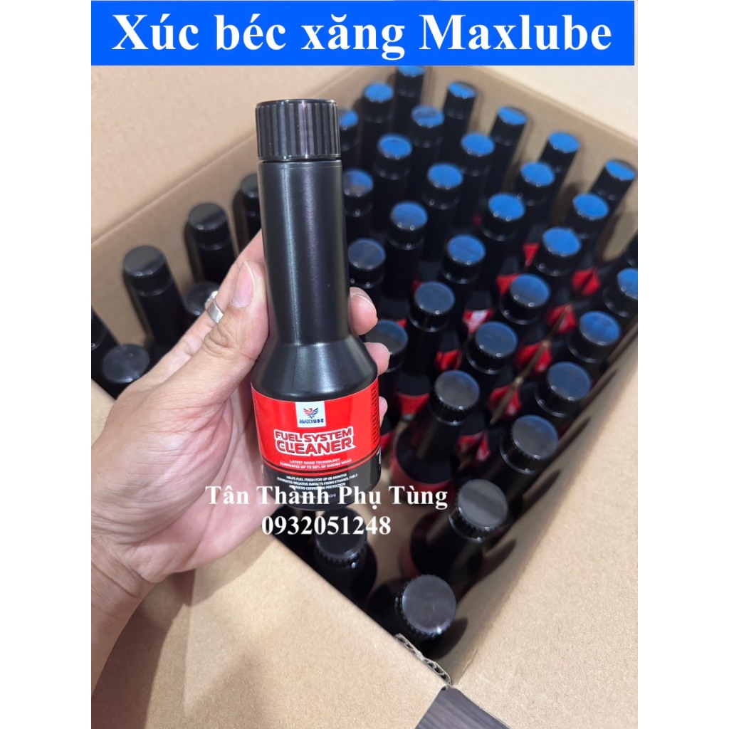 Súc/ Xúc béc xăng xe máy MAXLUBE vệ sinh buồng đốt, kim phun nhập khẩu Mỹ - 60ml