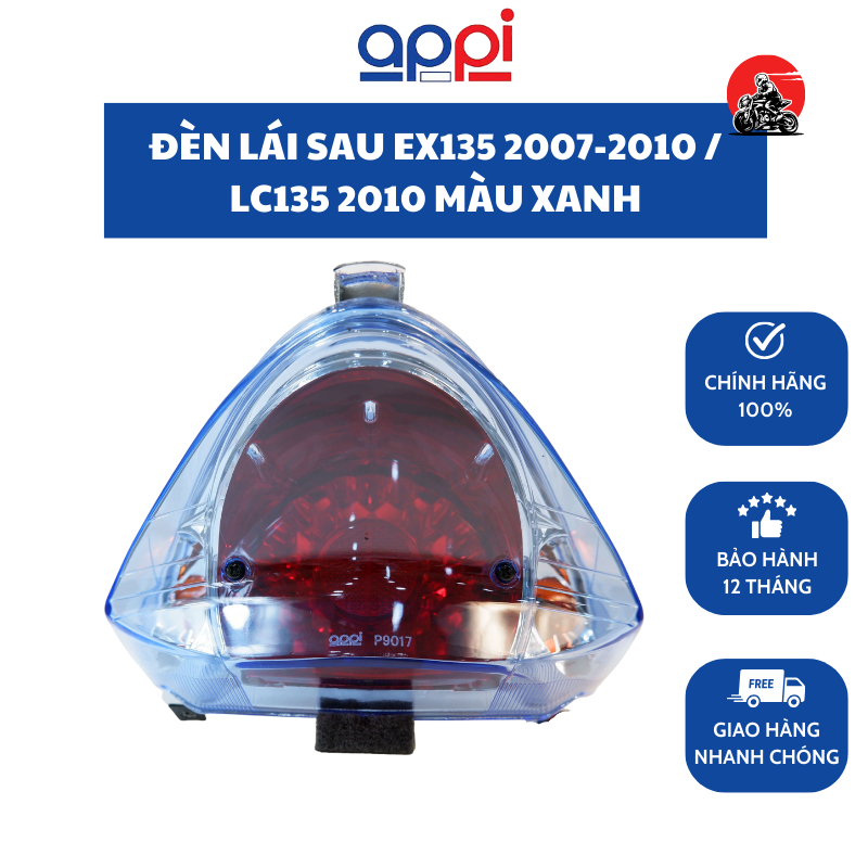 Đèn hậu Appi cho Yamaha EX135 2007 - 2010 / LC135 2010 Màu Xanh