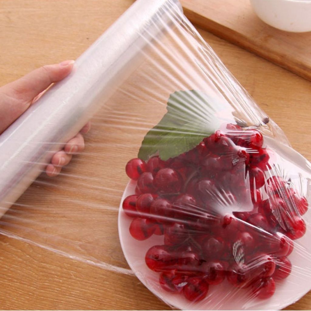 Màng Bọc Thực Phẩm PE 30cmX20m, Cuộn Dài 20m, Ngang 30cm, Siêu Dai Bảo Quản Thực Phẩm
