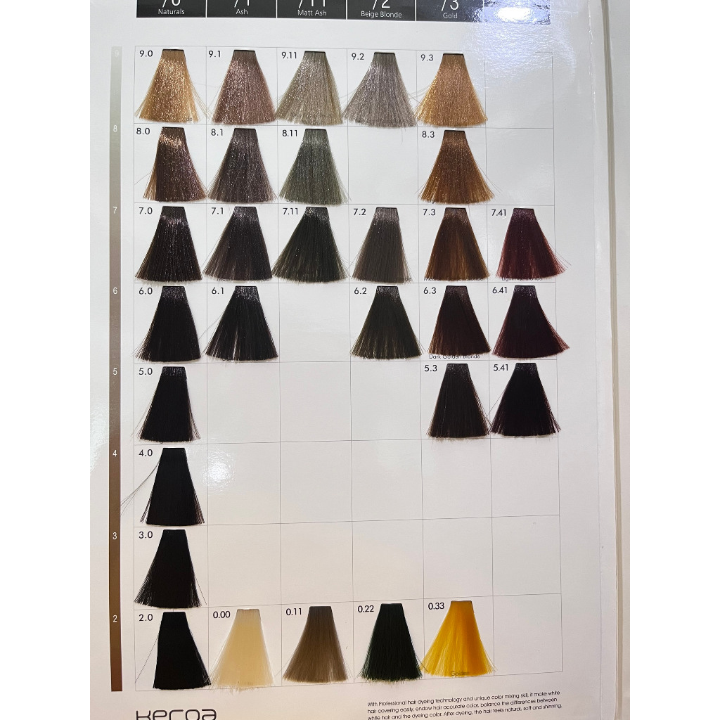 Màu nhuộm tóc Nâu khói sáng KEROA SANG TRỌNG SIÊU BÓNG TÓC 100ML