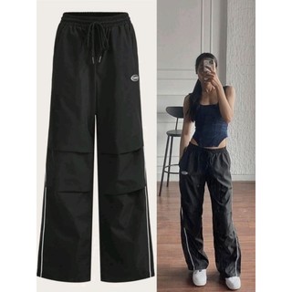 Quần dài ống rộng - Quần Thể Thao phong cách Retro Girl cá tính