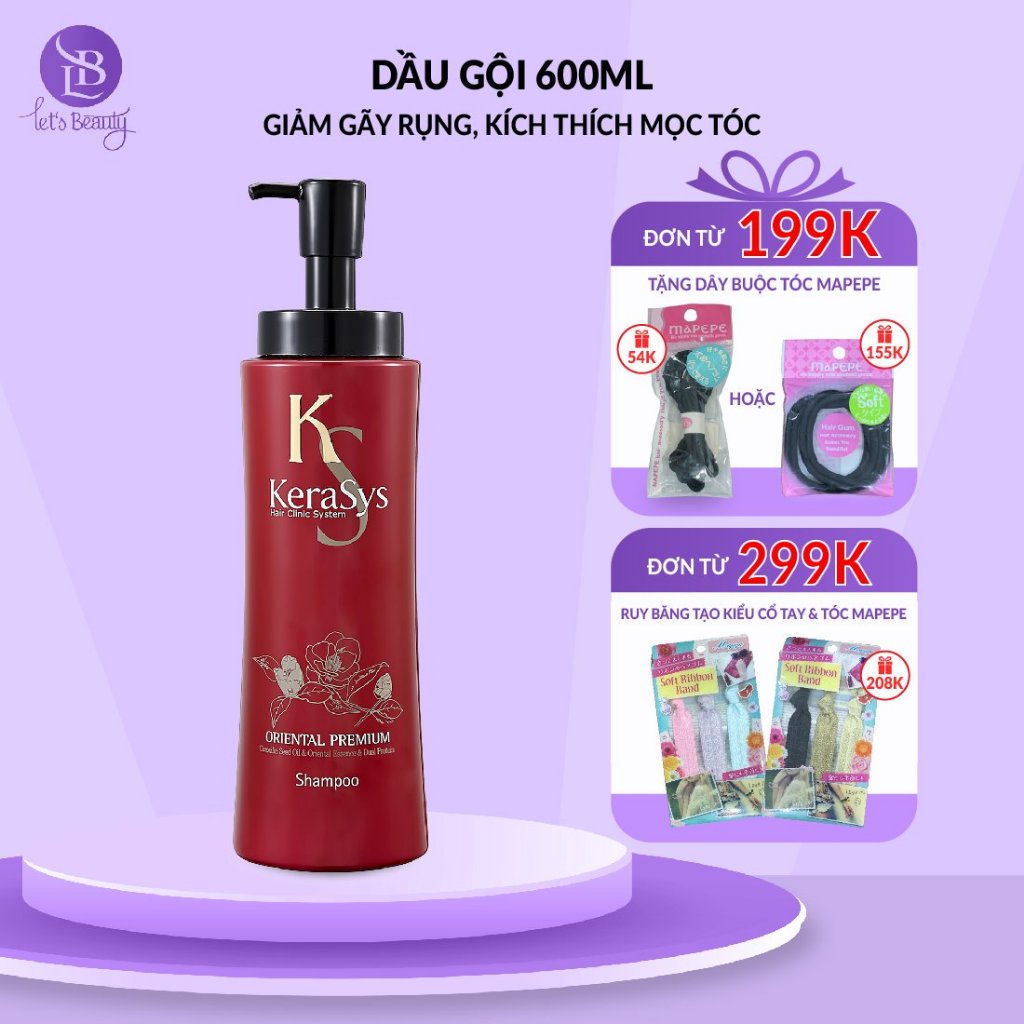 Dầu gội thảo dược Kerasys Oriental Premium Hàn Quốc giảm gãy rụng kích thích mọc tóc 600ml