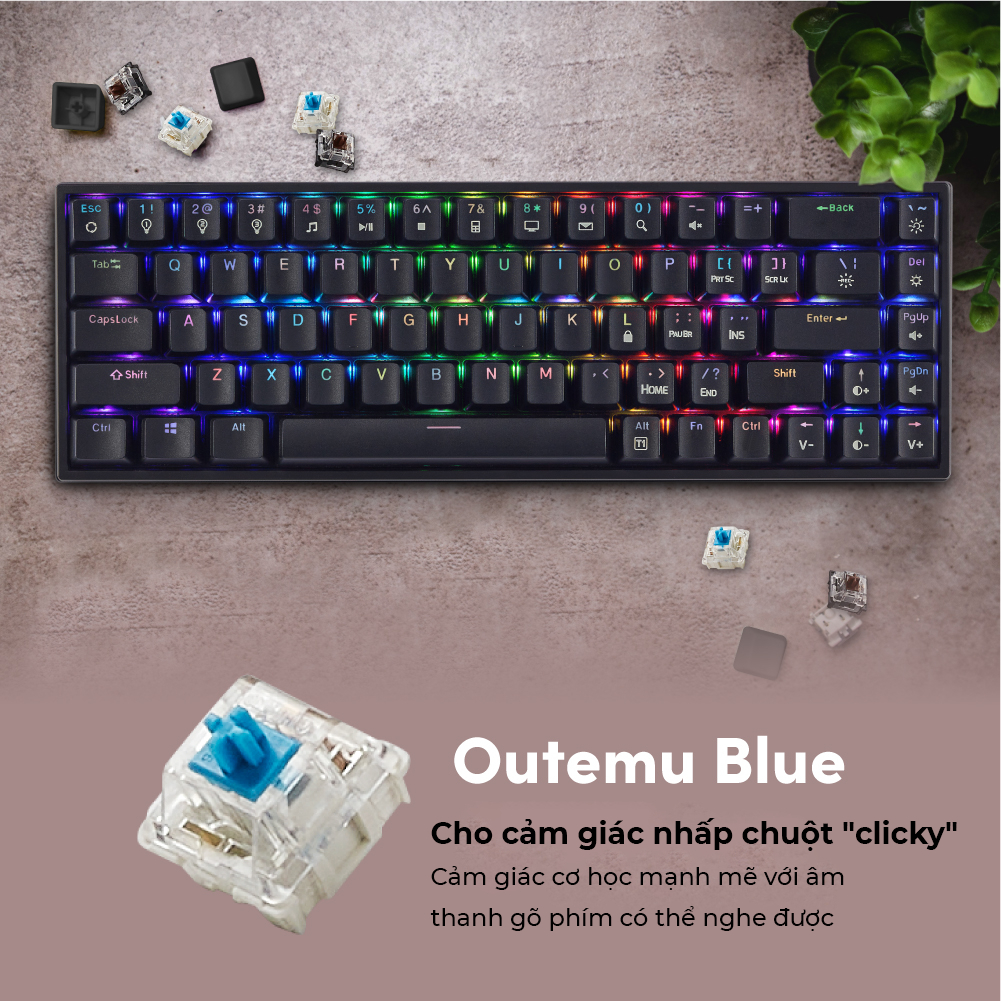 Bàn phím cơ PROLiNK GK6002M , LED RGB 16 triệu màu, Full N-Key Rollover, Anti Ghosting cho tuyển thủ Esport