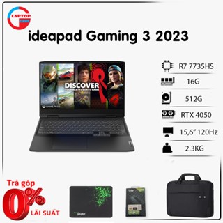 [New 2023] Laptop Lenovo Ideapad Gaming 3 (Ryzen R5-7535HS, 8GB, 512GB, RTX 2050 4GB, 15.6" FHD 120Hz)