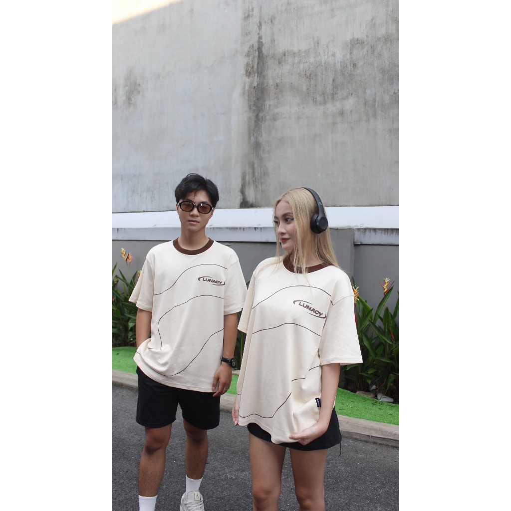 Áo thun Futuristic Unisex nam nữ Cotton 100% form oversize LUNACY