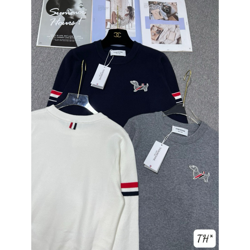 Áo len Thom cổ tròn cúc cạnh 3 màu siu đẹp qcl1