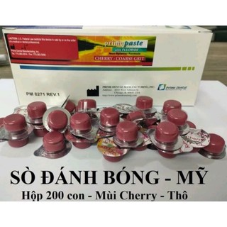 Sò đánh bóng - sò đánh bóng mùi thơm cherry hộp 200 con _ có tách lẻ