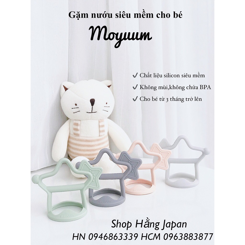Gặm Nướu Moyuum Silicon Cao Cấp Cho Bé Hàng Hàn Chính Hãng