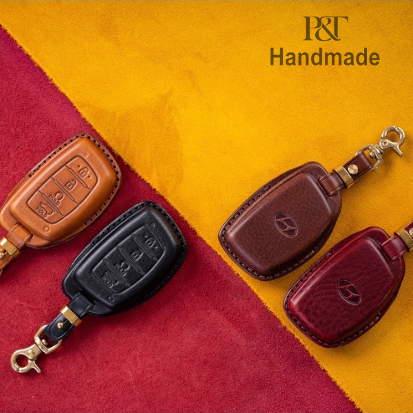 Bao da oto Hyundai 4 nút BOT301 _ Đồ Da P&T