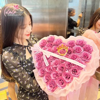   HỎA TỐC  Bó hoa hồng sáp thơm vĩnh cửu Lala làm quà tặng 8 3 20 10 20 11 siêu đẹp đa dạng mẫu cánh hoa to đẹp 