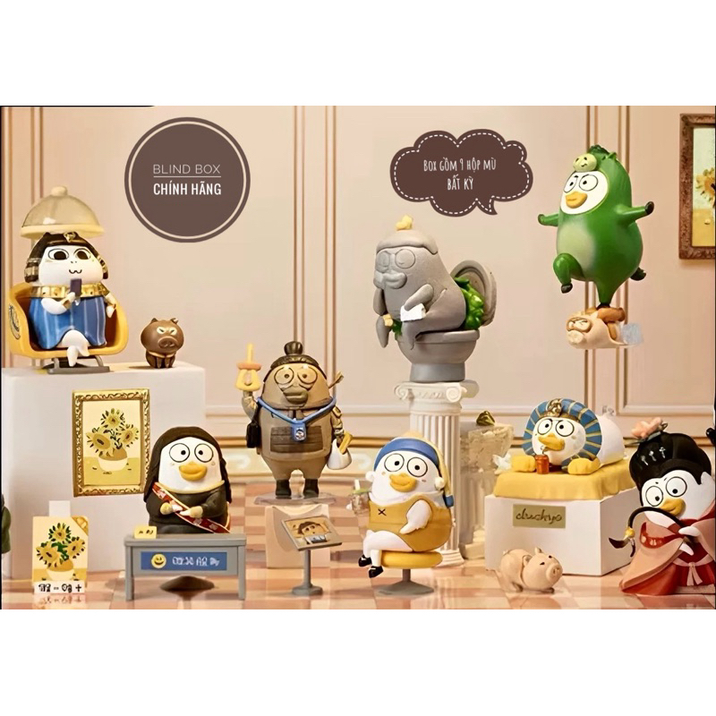 Mô hình Duckyo " Bảo tàng bất thường" box gồm 9 mô hình blind box🥕