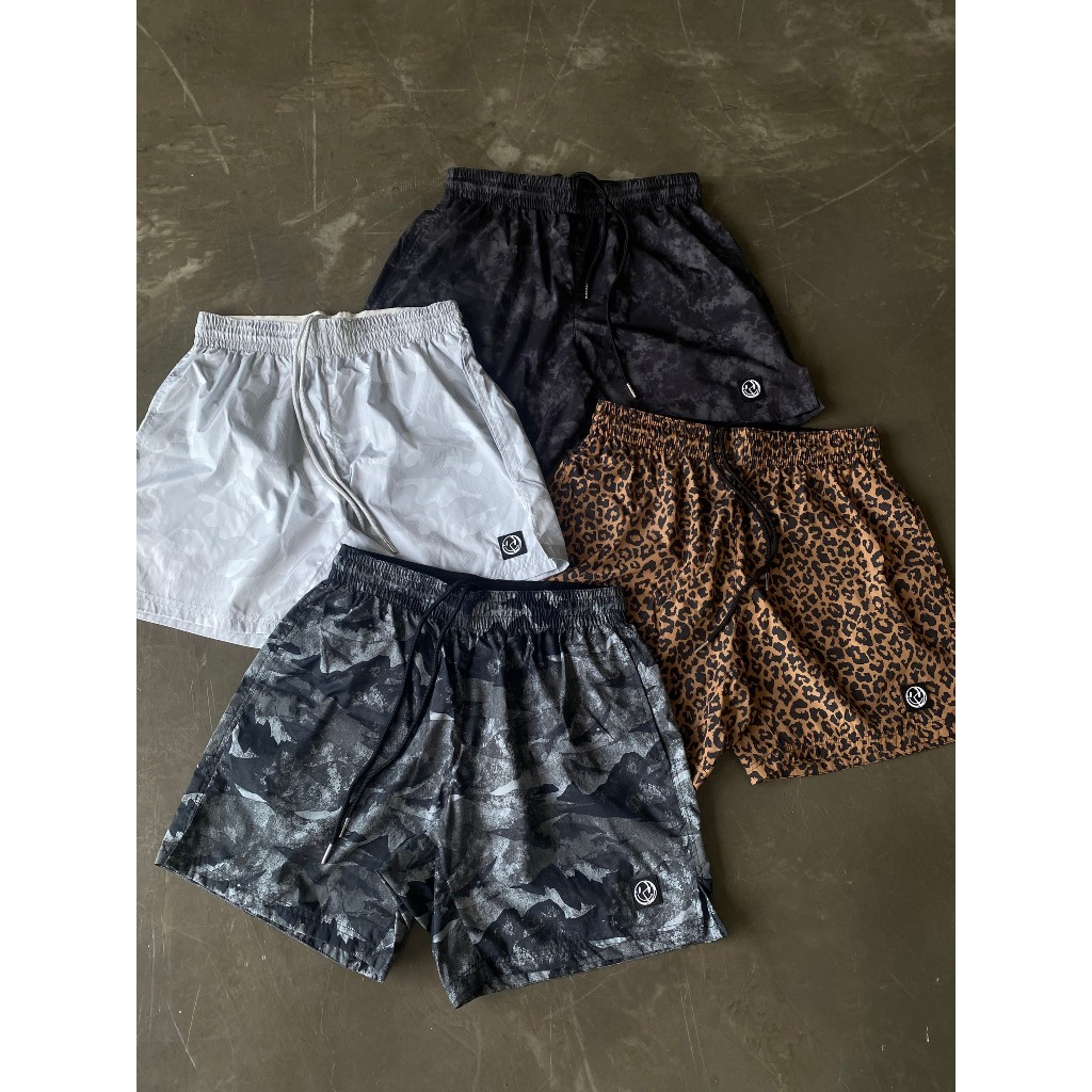 RIPOFFF Pattern Nylon Shorts