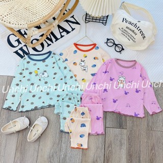 Bộ dài tăm viền bèo cho bé gái
