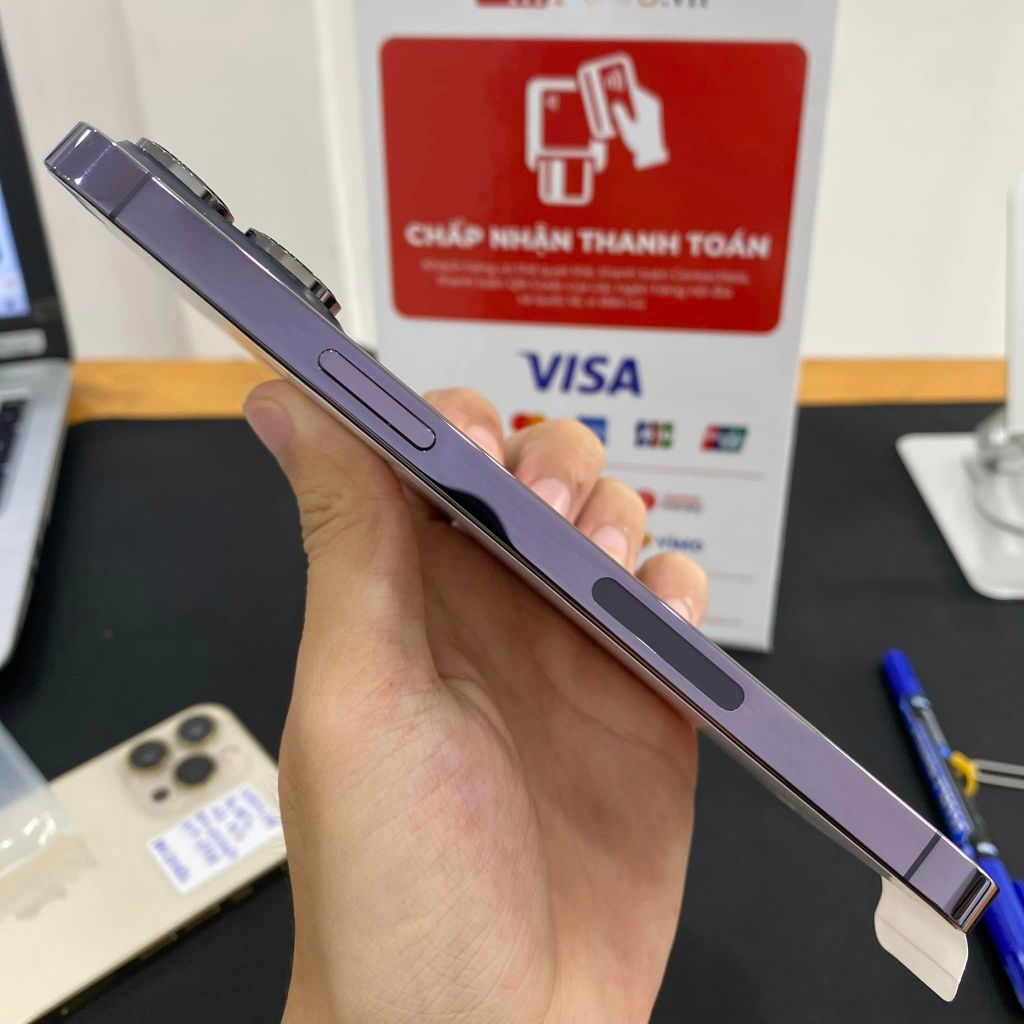 Iphone 14 prm 256gb - like new 99% - full phụ kiện - đẹp king - bảo hành 12 tháng - lỗi 1 đổi 1 .