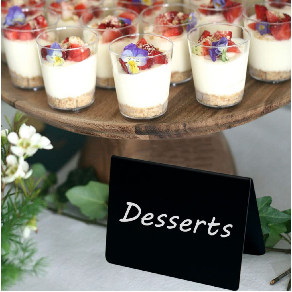 Bảng Mini Viết Phấn Dùng Ghi Chú Thức Ăn Cho Bữa Tiệc Buffet/Bàn Viết, viết và xóa bằng nước