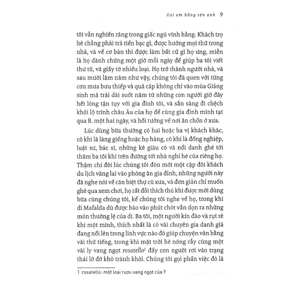 Sách - Gọi Em Bằng Tên Anh - Call Me By Your Name