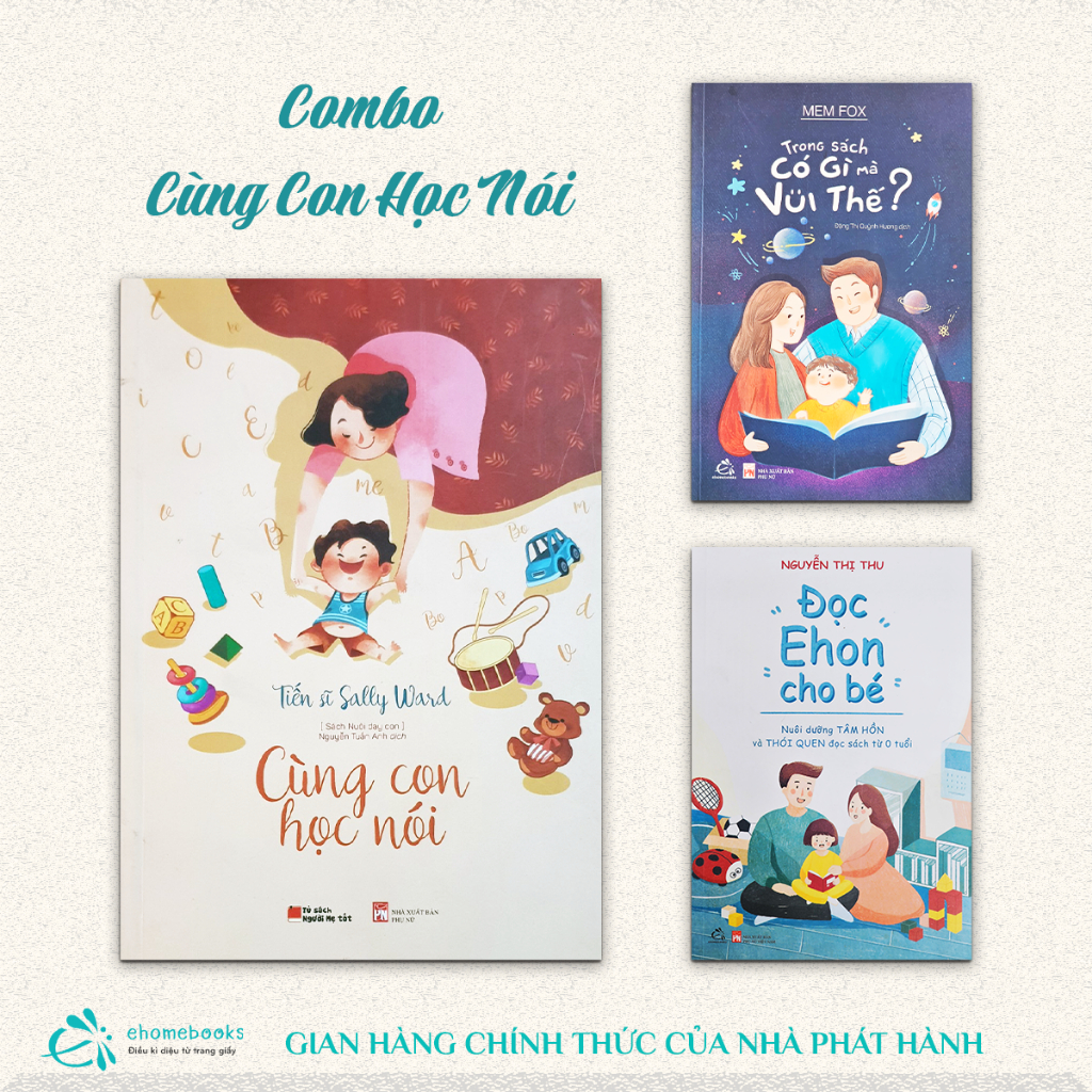 Sách Combo Cùng con học nói  - Ehomebooks