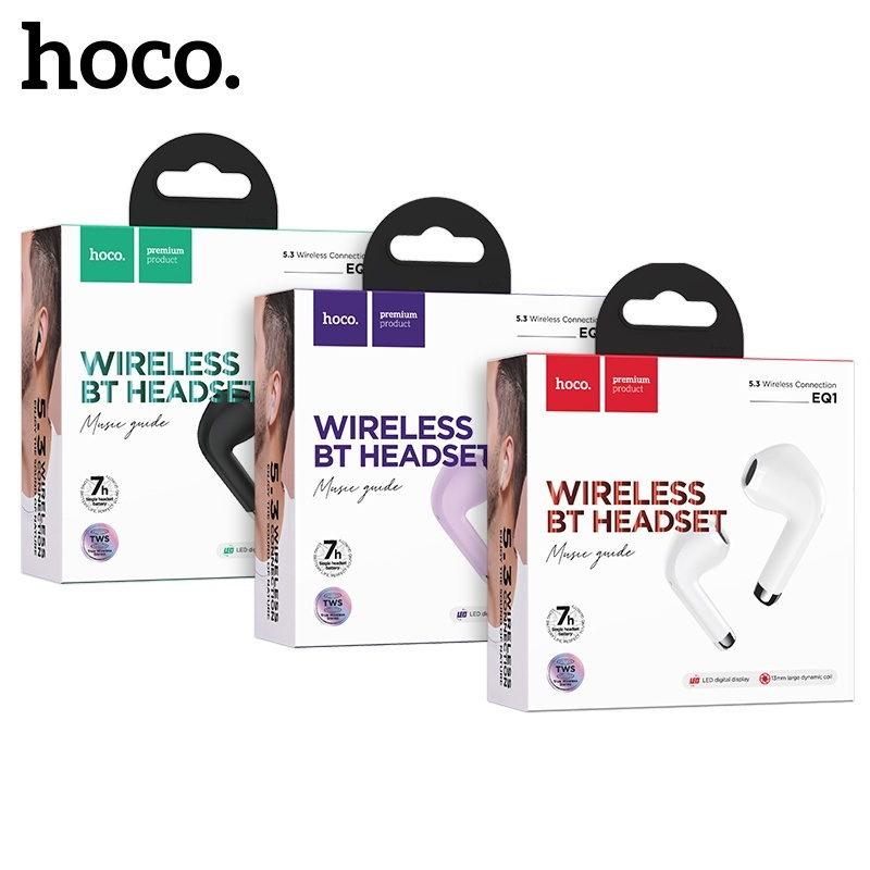 Tai nghe không dây Hoco EQ1 Bluetooth V5.3 màn hình Led thời gian sử dụng 7h