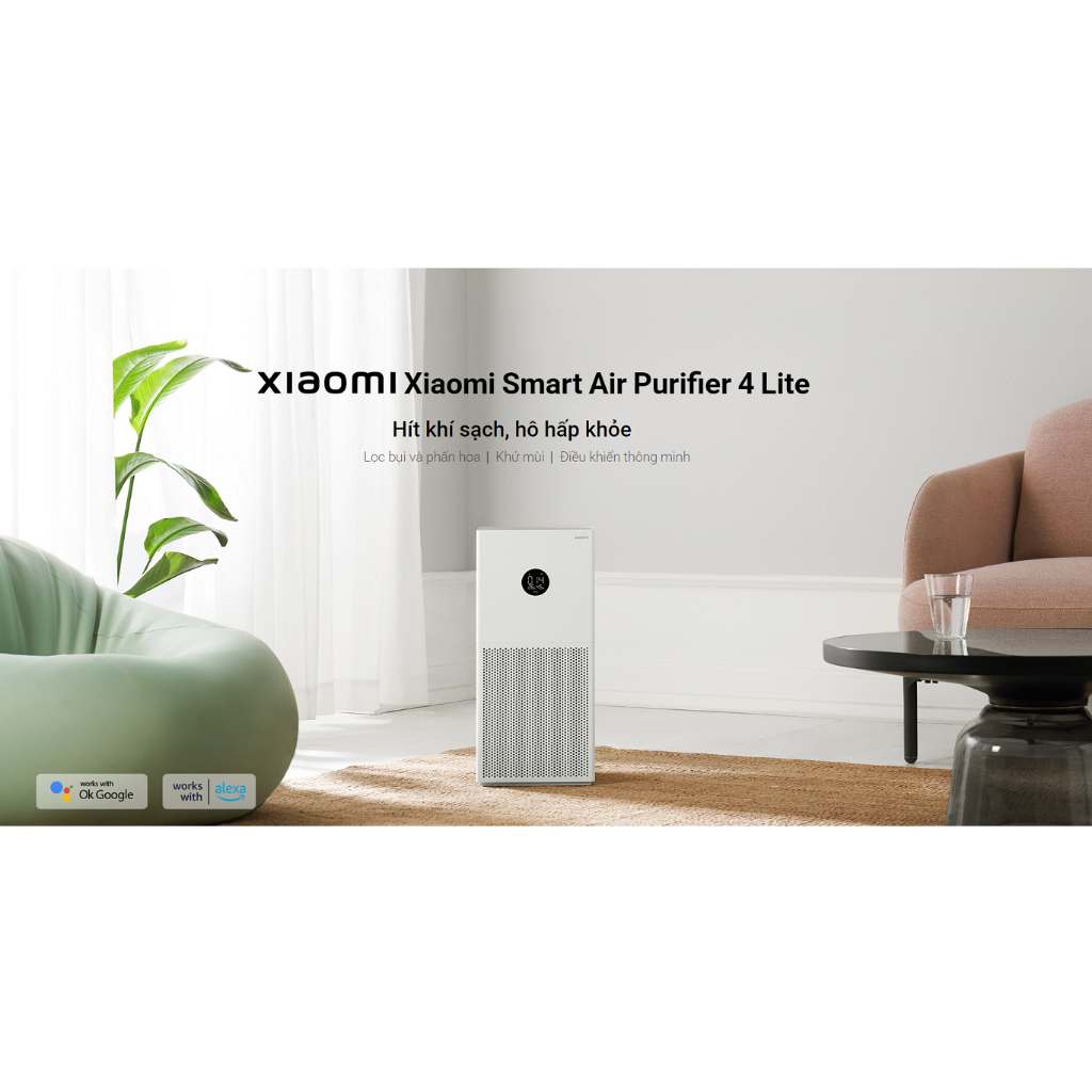 Máy lọc không khí Xiaomi Mi Smart Air Purifier 4 Lite EU - Hàng chính hãng