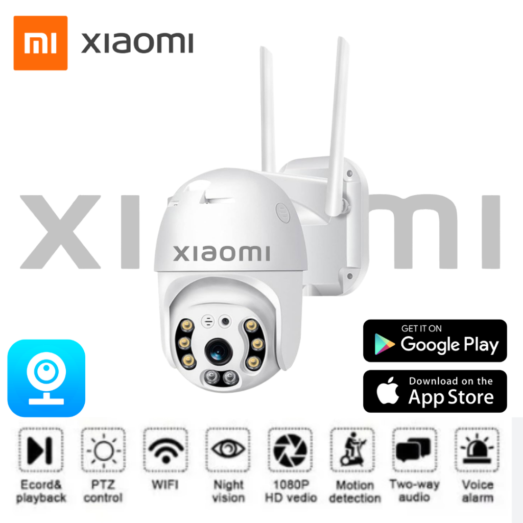 XIAOMI Camera An Ninh CCTV 360 Degree HD 1080P Wifi Không Dây, Chống Thấm Nước, Hỗ Trợ Tầm Nhìn Ban Đêm