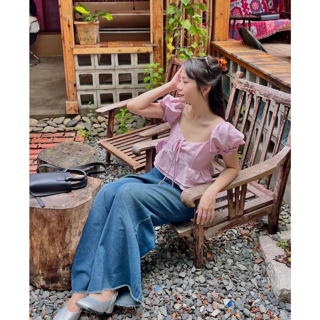 🧸new in - Bohi top 💕 Ảnh thật ÁO CROPTOP THẮT NƠ