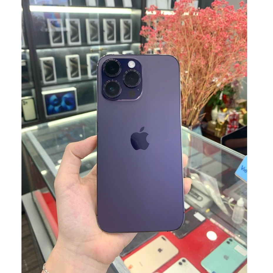 𝗶𝗣𝗵𝗼𝗻𝗲 𝟭𝟰 𝗣𝗿𝗼 𝗠𝗮𝘅 512𝗚𝗕 𝗟𝗟/𝗔 màu tím siêu đẹp