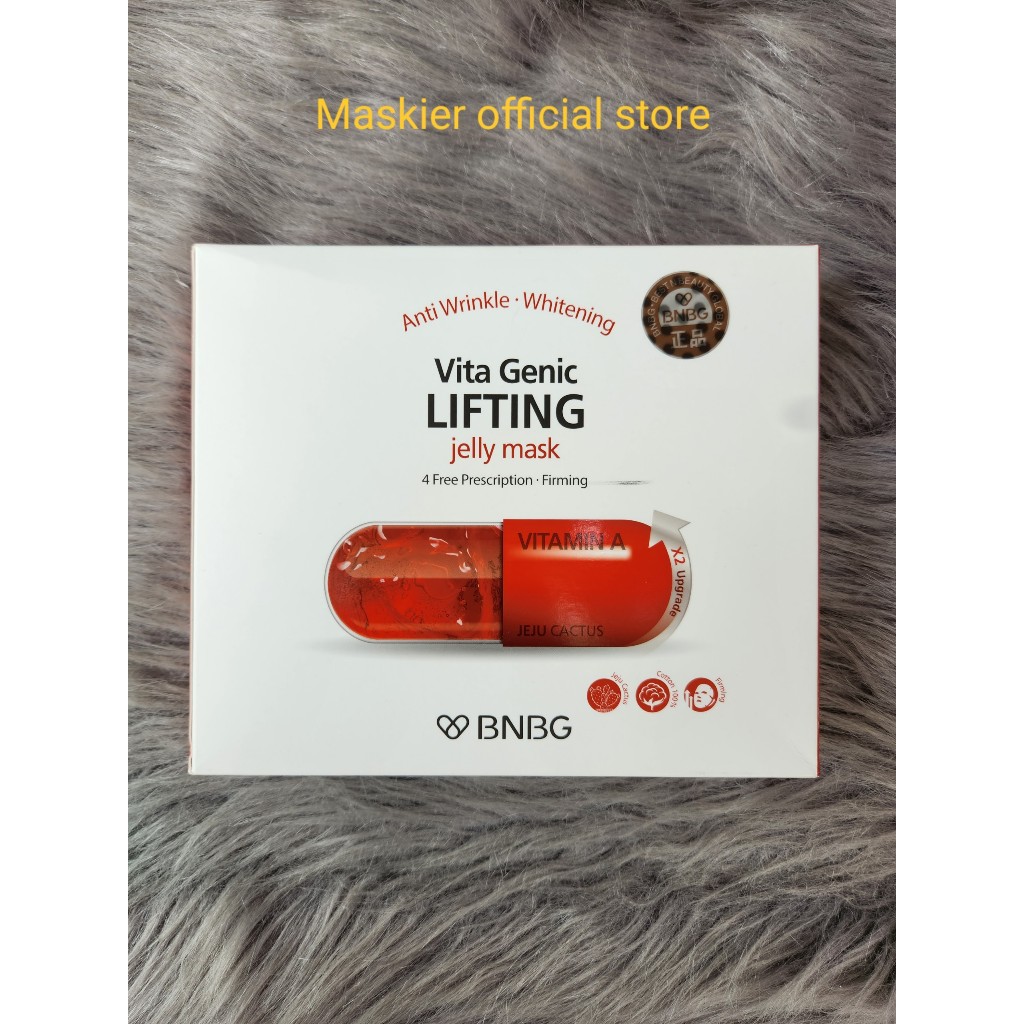 Mặt nạ BNBG Jelly vitamin A - da sáng hồng, nâng cơ, căng mịn da, chính hãng - Vita Genic Lifting x 1 miếng