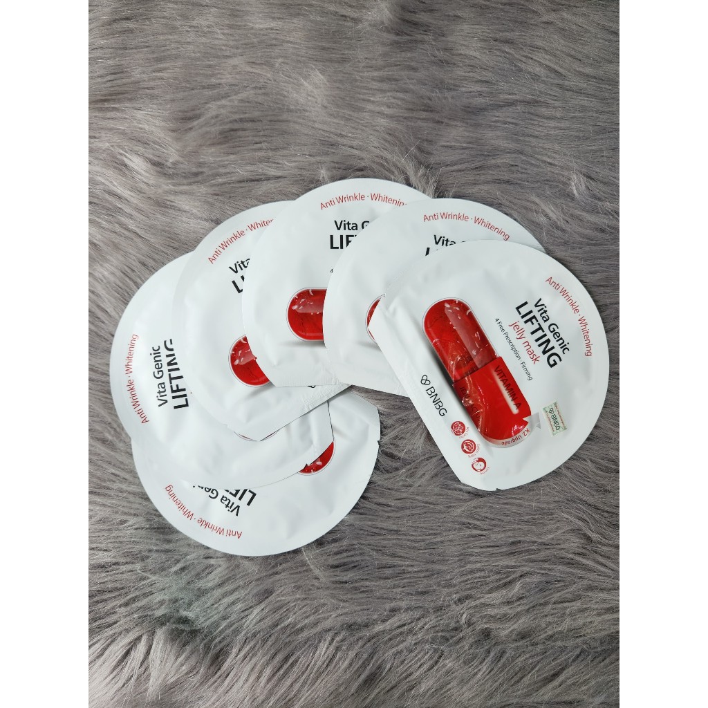 Mặt nạ BNBG Jelly vitamin A - da sáng hồng, nâng cơ, căng mịn da, chính hãng - Vita Genic Lifting x 1 miếng