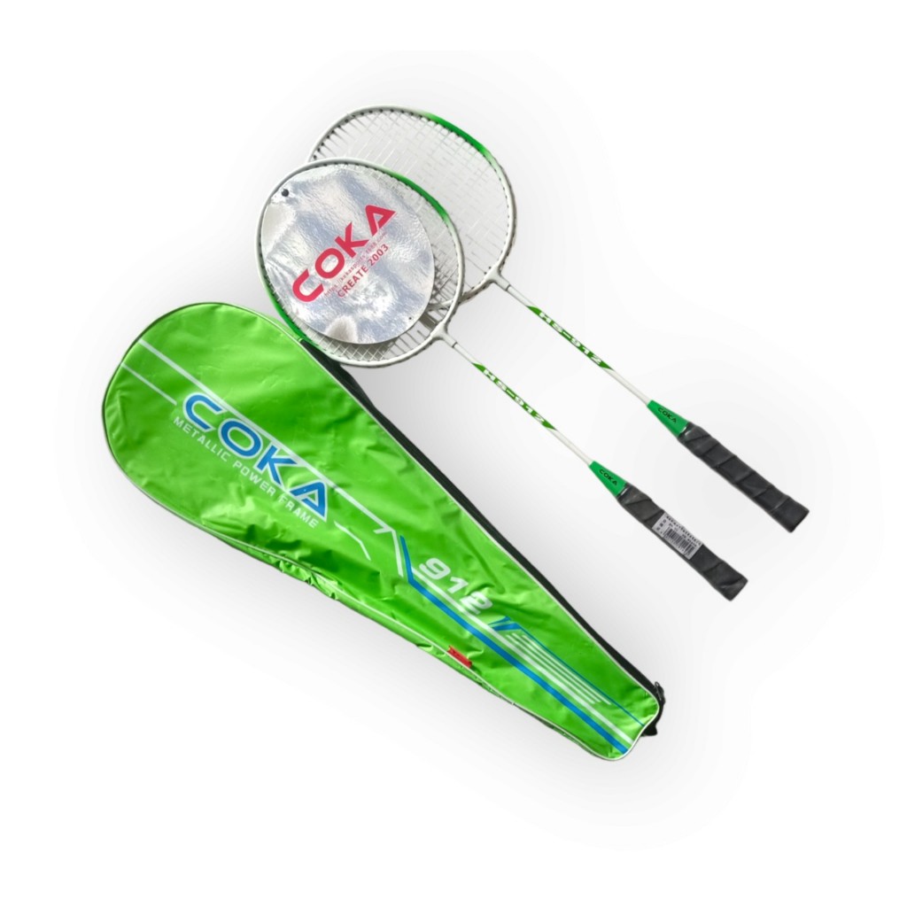 CẶP VỢT CẦU LÔNG COKA 912 DÙNG TẬP LUYỆN GIẢI TRÍ