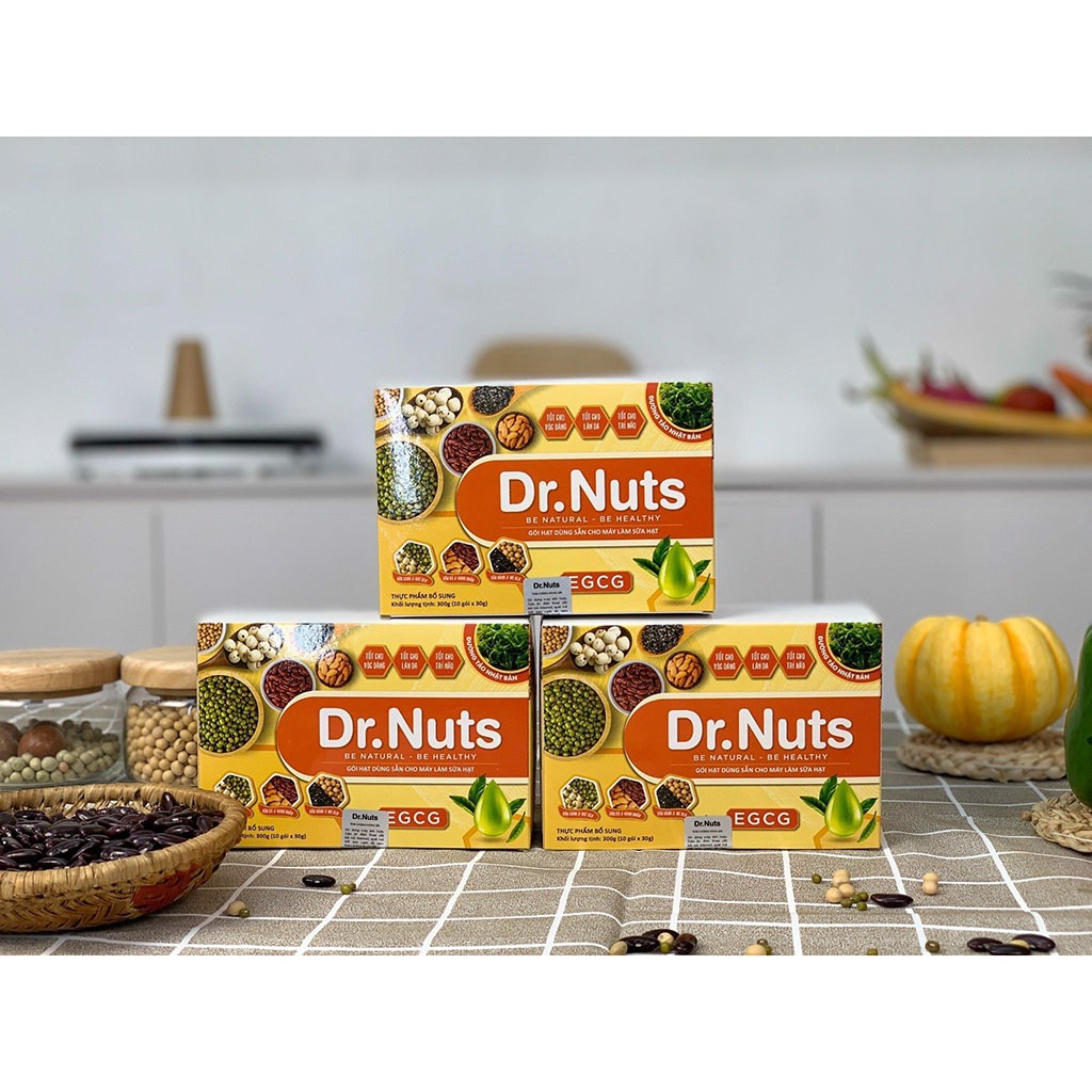 Gói Hạt Làm Sẵn Cho Máy Sữa Hạt DR.NUTS | Định Lượng Sẵn, Xé Là Nấu -  Set Hạt Làm Sữa Sẵn Dinh Dưỡng