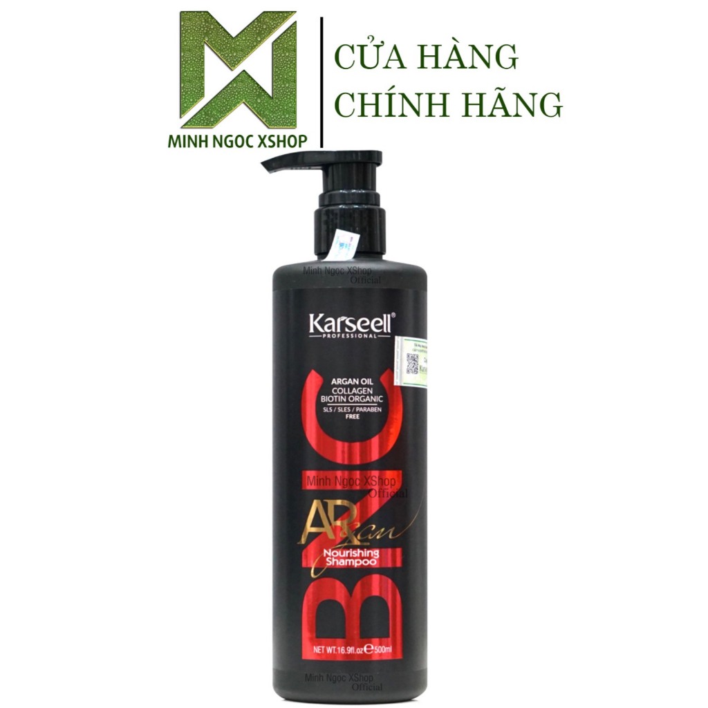 Dầu gội xả phục hồi, giữ màu, chống lão hóa KARSEELL ARGAN BNC 500ML