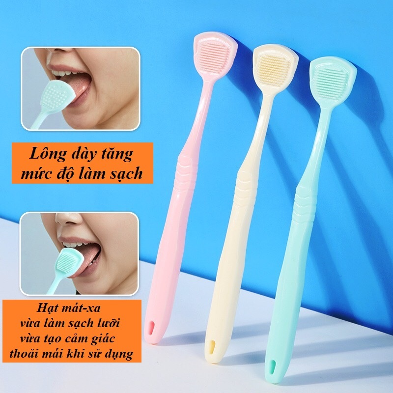 Dụng cụ vệ sinh lưỡi chống hôi miệng, dụng cụ não lưỡi, làm sạch lưỡi