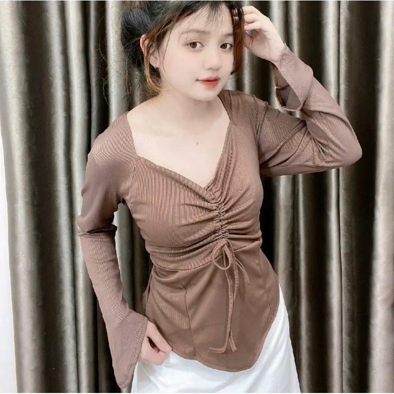Áo thun tay dài dây rút ngực Bigsize 50-90kg