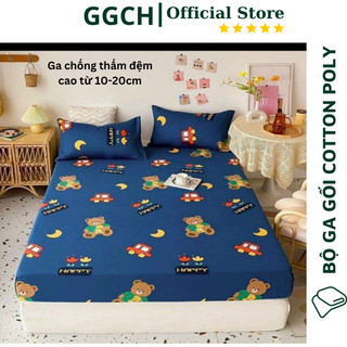 Ga chống thấm cho đệm 20cm, từ 10 - 20cm Cotton loại dày dặn siêu chống thấm (Đệm cao tối đa 23cm)