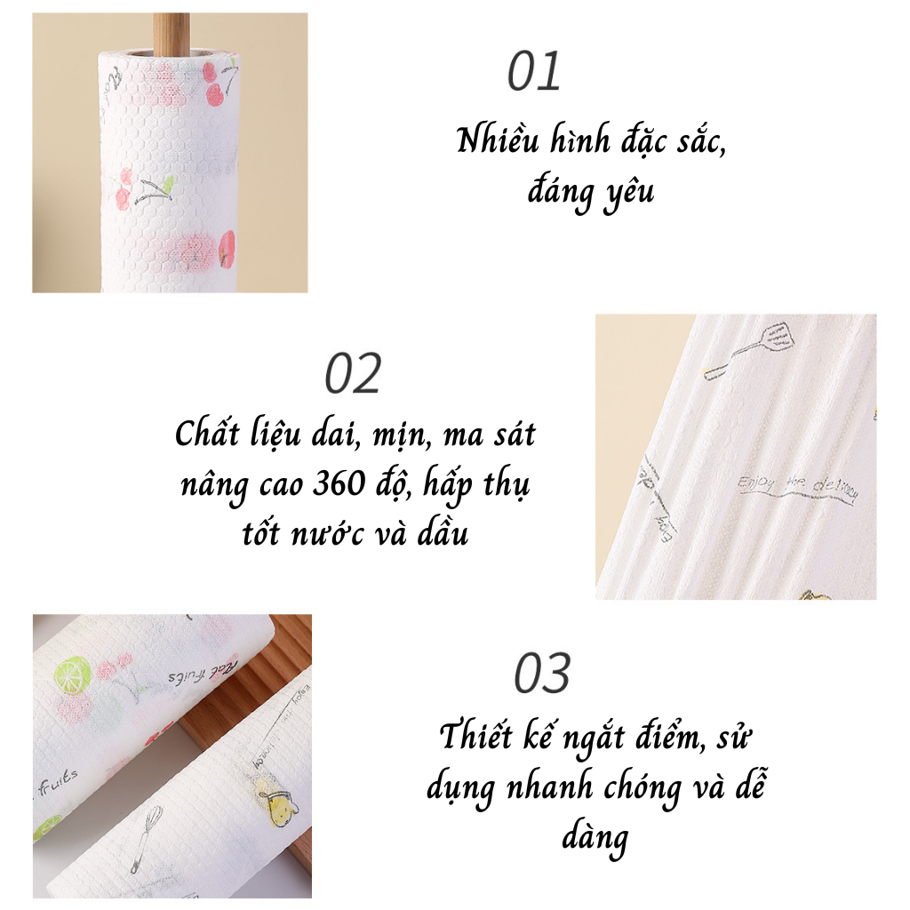 Khăn lau bếp/khăn đa năng 2 mặt siêu thấm hút