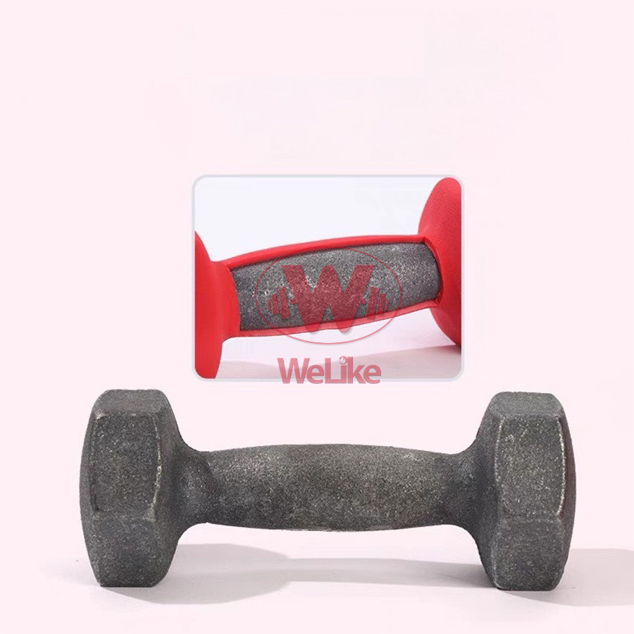 Tạ tay Welike - Tạ tập gym yoga thể dục tại nhà 3kg 4kg 5kg lõi gang bọc cao su cao cấp chống xước vỡ sàn nhà