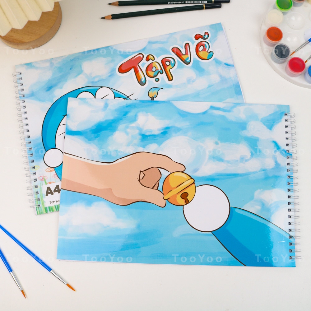 Tập vẽ A4 Doraemon dễ thương cute TooYoo BK00421