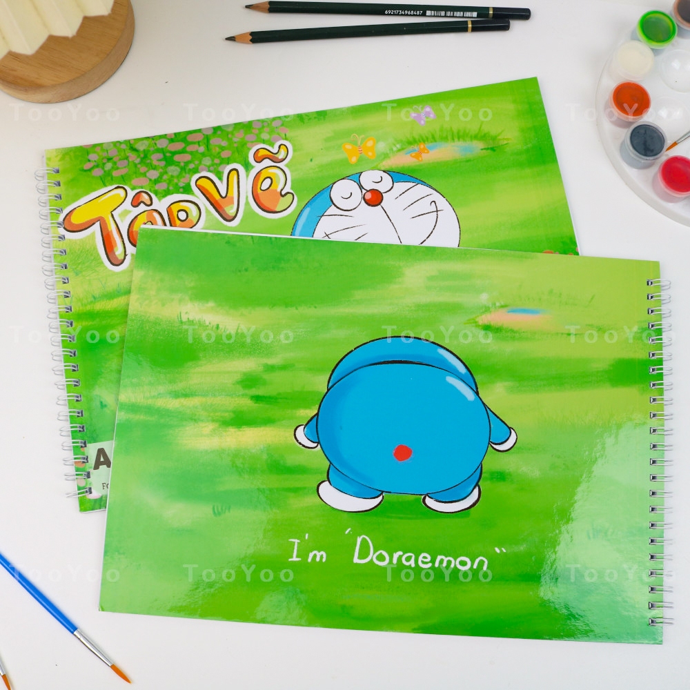 Tập vẽ A4 Doraemon dễ thương cute TooYoo BK00421
