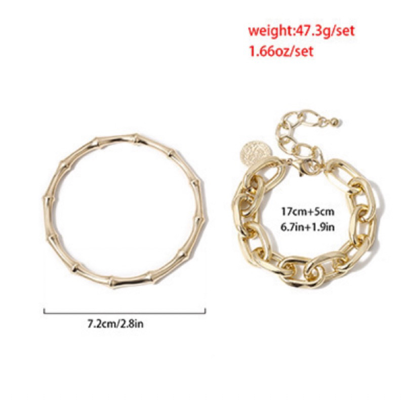 Set vòng đeo tay phong cách âu mỹ