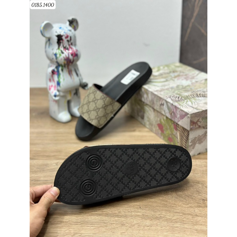 Dép lê nam GC đơn giản trẻ trung đế cao su êm chân