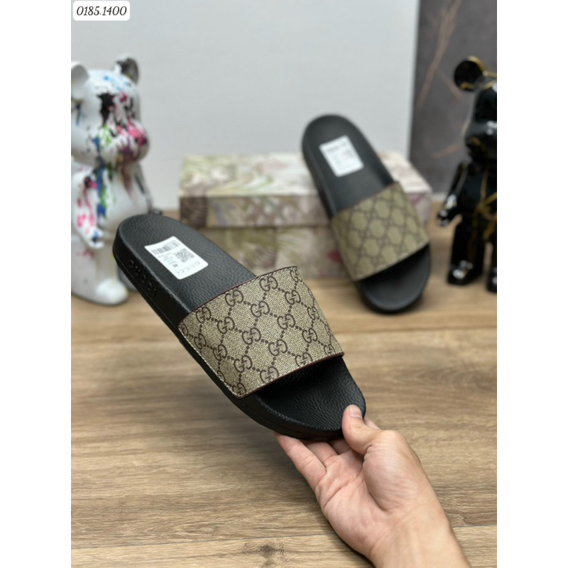 Dép lê nam GC đơn giản trẻ trung đế cao su êm chân